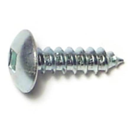 Midwest Fastener Sheet Metal Screw, #8 x 5/8 in, Zinc Plated Steel Truss Head Square Drive, 45 PK 30807